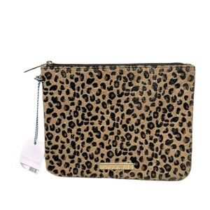Tartan & twine animal print clutch Hand bag NWT